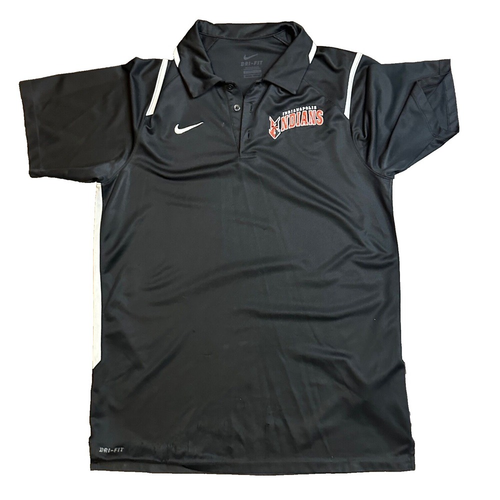 Indianapolis Indians Nike Polo Shirt Black Men's Medium